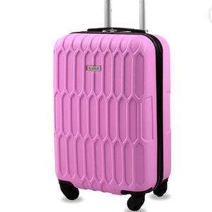 AMKA Honeycomb 20 in.Carry-On Expandable Spinner Suitcase luggage pink suitcase